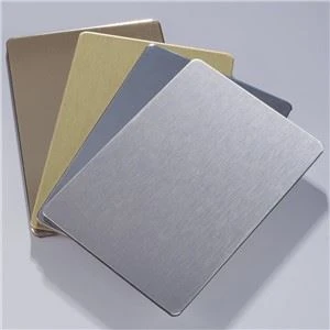 Bord kompost ta ' l-aluminju brushed Wire Tpinġija ACP Aluminju Bord kompost tal-plastik